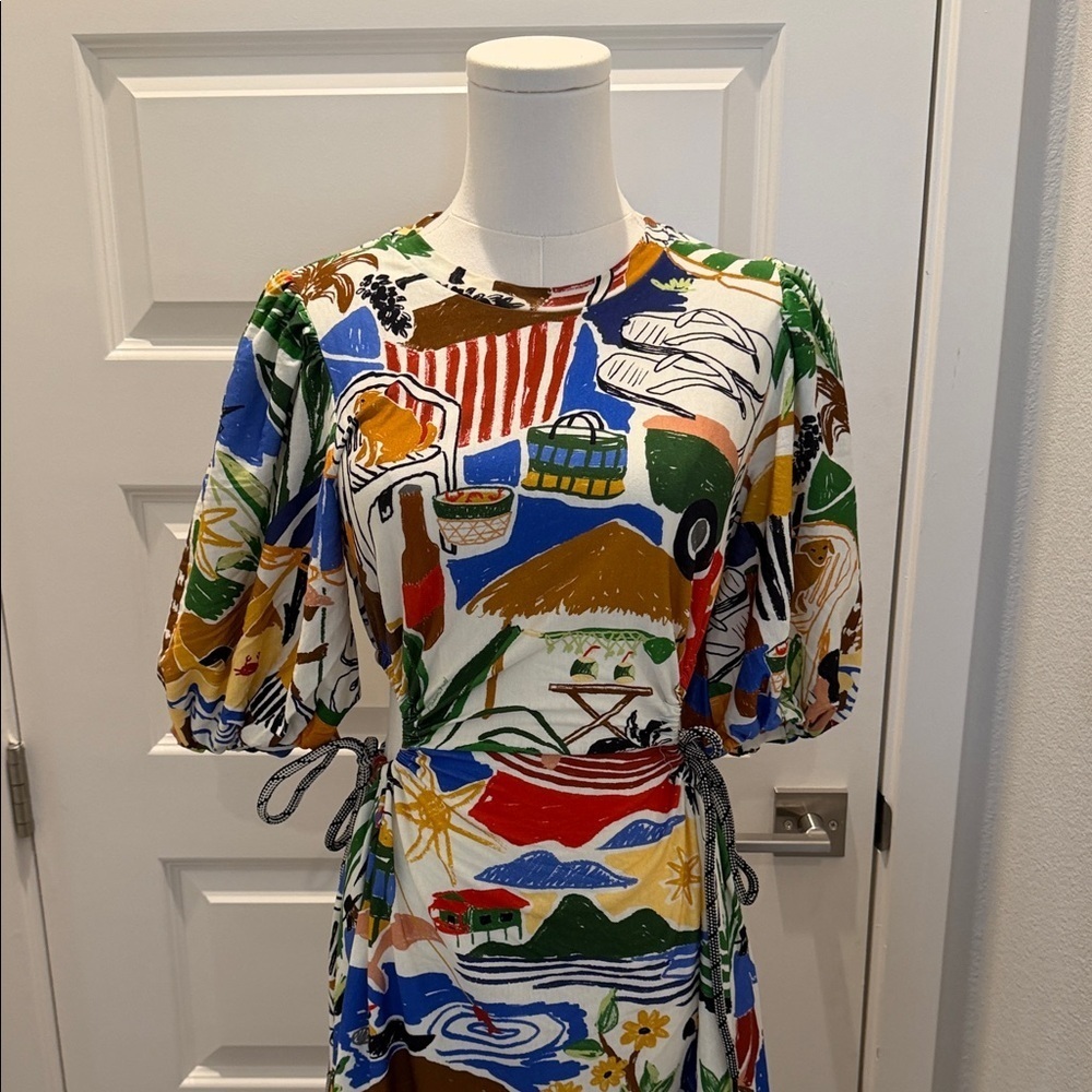 FARM Rio Multicolor Long Dress Size M - Picture 5 of 10